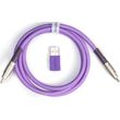 kalodio keychron cab 23 double sleeved usb c to usb c purple 1m cab 23 photo