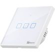sonoff t2eu3c tx 3 channel wi fi rf 433 touch wall switch ultra white photo