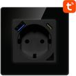 avatto n wot10 usb b usb usb c tuya wireless smart wall socket black photo