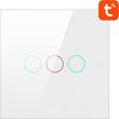 avatto lzts02 eu w3 zigbee 3 channel light wall touch switch no neutral white photo