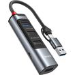yesido hb20 usb usb c hub 5in1 grey photo