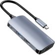 yesido hb16 usb c hub 7in1 grey photo