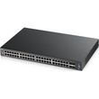 zyxel xgs2210 52 switch 48 ports gigabit managed l3 4xsfp rack mount photo