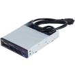 silverstone fp37 premium 35 front bay card reader with sdxc usb30 black silver photo