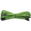 corsair individually sleeved 24pin atx cable generation 2 green photo