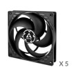 arctic p14 pressure optimised 140mm case fan value pack 5pcs photo
