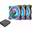 thermaltake riing trio 14 led rgb radiator fan tt premium edition 3 fan pack photo