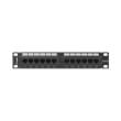 lanberg patch panel 12port 1u 10 cat5e black photo