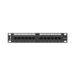 lanberg 12 port unshielded cat6 1u 10 patch panel black photo