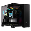 case corsair 2500x icue link rgb dual chamber tempered glass midi tower black photo