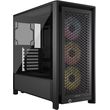 case corsair frame 4000d rs argb modular midi tower tempered glass black mini itx micro atx atx eat photo