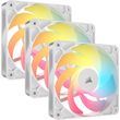 corsair rs120 r argb 120mm pwm reverse fan triple pack white co 9050197 ww photo