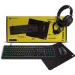 corsair 4 in 1 gaming bundle k55 core keyboard harpoon pro mouse hs35v2 71 headset mm100 mousepa photo