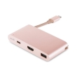 moshi usb c multiport adapter red gold photo