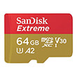 sandisk sdsqxah 064g gn6aa extreme 64gb micro sdxc uhs i u3 v30 class 10 with sd adapter photo