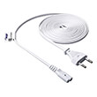 akyga power cable for notebook ak rd 07a eight cca cee 7 16 iec c7 3 m white photo