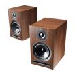 acoustic energy 101 stand mount loudspeaker set walnut vinyl photo