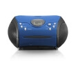 lenco scd 24 stereo fm radio with cd player blue photo