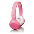 lenco hpb 110pk kids bluetooth headphone stickers pink photo