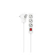 hama 223081 power strip 3 way switch additional socket on plug 14 m white photo