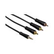 hama 122162 connecting cable 35mm 4 pin jack plug 3 rca plugs 3m photo