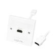 logilink ah0014 hdmi wall plate with 1x hdmi female white photo