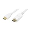 logilink cv0055 display port to hdmi cable 2m white photo