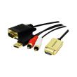 logilink cv0052a hdmi to vga with audio cable 2m black photo