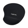 logilink id0027 mousepad with gel wrist rest black photo