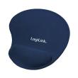 logilink id0027b mousepad with gel wrist rest blue photo