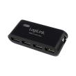 logilink ua0085 usb20 4 port hub with power supply black photo