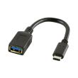 logilink cu0098 usb 31 gen1 type c male to usb 31 gen1 type a female adapter 015m black photo