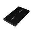 logilink ua0041b 25 sata hdd enclosure usb 20 aluminium black photo