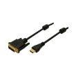 logilink ch0013 hdmi to dvi d cable gold plated 30m black photo