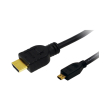 logilink ch0030 hdmi to micro hdmi high speed with ethernet v14 cable 1m black photo