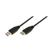 logilink cu0041 usb 30 extension cable am to af 1m black photo