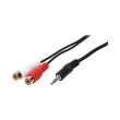 logilink ca1047 audio cable 1x 35mm male to 2x cinch female 02m photo