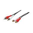 logilink ca1037 audio extension cable 2x cinch male to 2x cinch female 5m photo