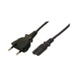 logilink cp092 power cord euro 8 18m black photo logilink cp092 power cord euro 8 18m black photo