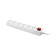 logilink lps202 6 socket outlet strip with switch child protection 15m white photo