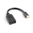 lanberg ad 0003 bk displayport minim displayportf cable adapter 10cm photo