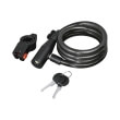 hama 178110 bicycle spiral cable lock 120cm black photo