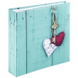 hama 02169 rustico memo album for 200 photos 10x15cm love key lilac photo