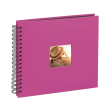 hama 10608 fine art spiral bound album 36x32cm 50 black pages pink photo