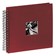 hama 90149 fine art spiral bound album 28x24cm 50 black pages burgundy photo