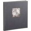 hama 02117 fine art bookbound album 29x32cm 50 white pages grey photo