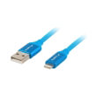 lanberg lightning m usb am premium cable 18m blue photo