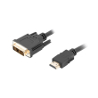 lanberg single link with gold plated connectors hdmim dvi dm18 1 cable 18m black photo