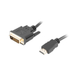 lanberg dual link with gold plated 4k connectors hdmim dvi dm24 1 cable 3m black photo