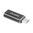 lanberg adapter micro usb m lightning f black photo